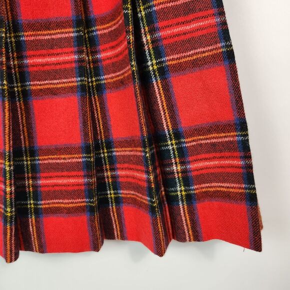 VTG Wool Skirt Womens 8 Old Money Scotland School Girl Preppy Y2k Oxford Style - Picture 5 of 11